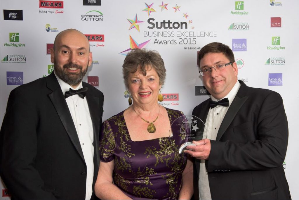 Elwyns Winner of Sutton Business Excellence Award 2015