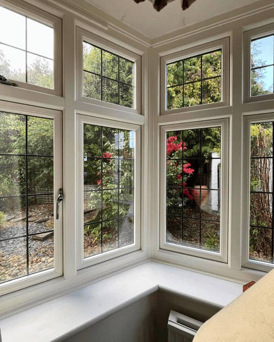 white bay timber alternative window inside